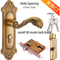 European Retro Door Lock Solid Wood Luxurious Kirsite Door Handle GO-SC5